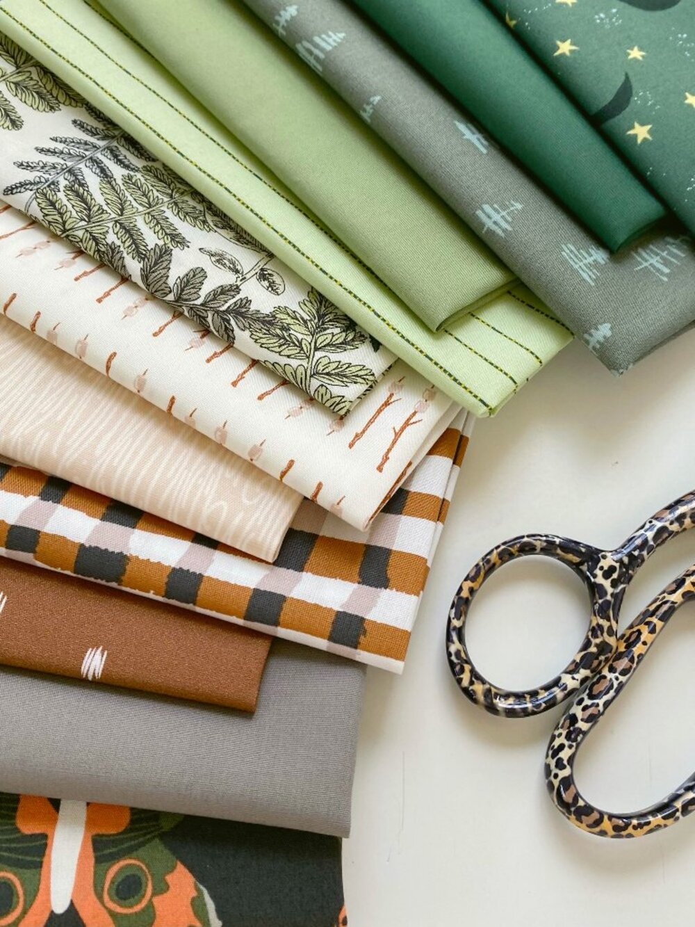 Natural Wonders Custom Quilting Bundle | Woodland Fabrics for Sewing | AGF